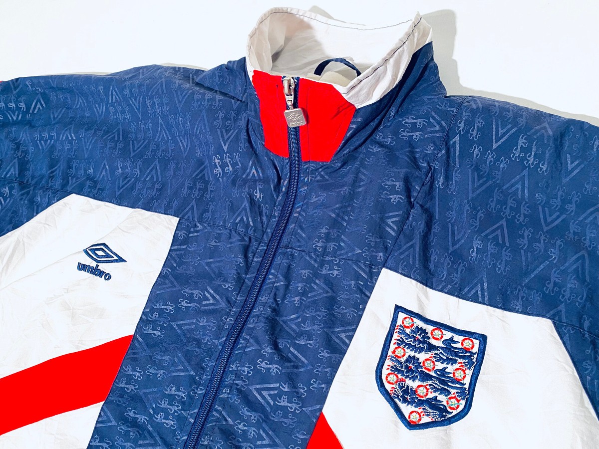 England Adult L National Team Football Training Jacket 1990