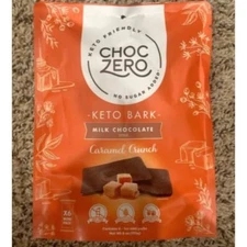 ChocZero Milk Chocolate Caramel Crunch Bark 6 oz (Pack Of 12)