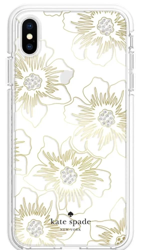Kate Spade New York Reverse Hollyhock Hülle für iPhone Xs Max - WEISS - NEU - SCHNELL - Bild 1 von 4