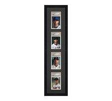 PSA Graded Card Frame Display Holds (4) Slabs Baseball, UV Protection (optional)