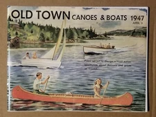 Vintage Reproduction Old Town Canoes and Boats 1947 Catalog Brochure Advertising