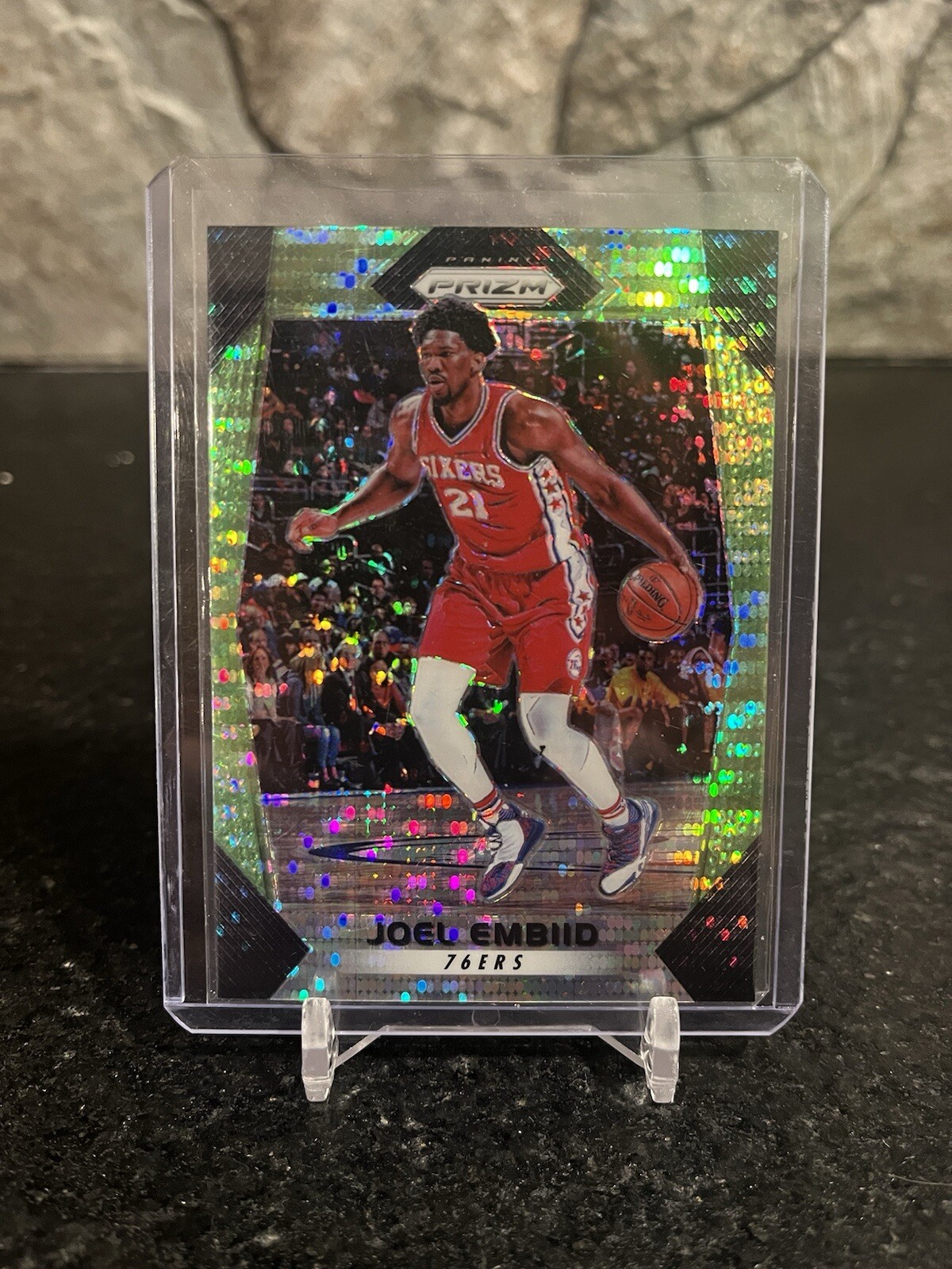 Joel Embiid Green Pulsar /25 Prizm 2017 #2