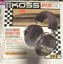 NOS Koss Speed Zone SPZ9 Passive Noise Reduction Race Scanner Headphones (20A)