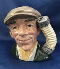 VTG Royal Doulton Character Jug THE BUSKER-LONDON SERIES  D6775 Toby Mug 6 1/2"