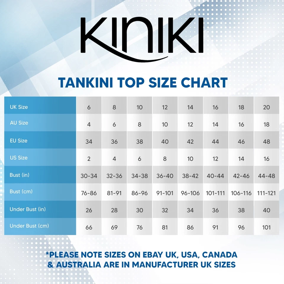 Kiniki Tan Through Sonnendurchlässige Tankini-Oberteil Badeanzug Damen Bademode - Bild 2 von 2