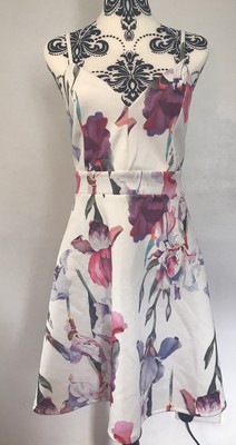 lipsy belted skater dress