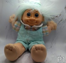 Russ Berrie Troll Kidz Doll 12 Troll Boy Doll Blue Hair