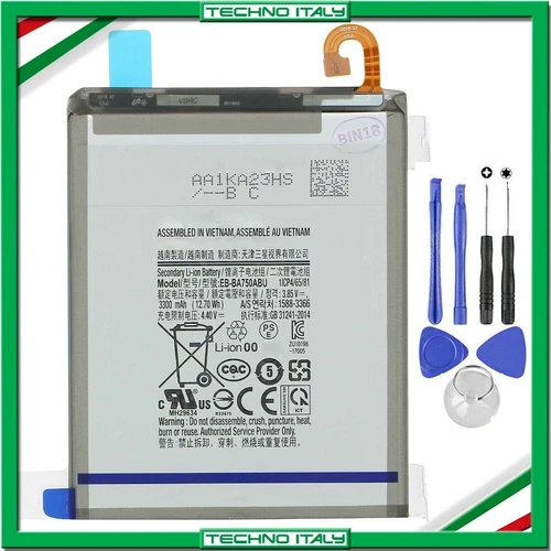 ✅ BATTERIA PER SAMSUNG A10 A7 2018 A750 EB-BA750ABU 3300MAH + KIT CACCIAVITI ✅