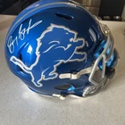 Barry Sanders Autographed Full-size Helmet.