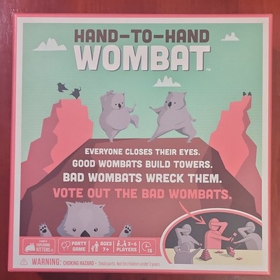 Hand-to-Hand Wombat Party Game - Ages 7+ 3-6 Players