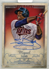 2016 Topps Five Star Miguel Sano Autographs Minnesota Twins