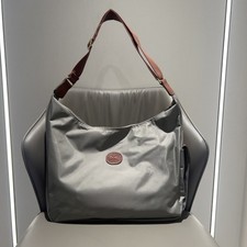 Longchamp Le Pliage Schulter-/Umhängetasche Hobo Messenger Bag Turtledove Grau