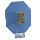 Swarovski Millenia hoop earrings Yellow, Gold-tone plated