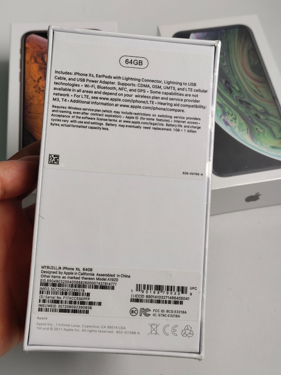 Boxed Apple iPhone XS 64/256GB Gray/Silver/Gold Factory UNLOCKED