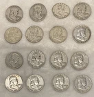 $8 1951-1963 Franklin Half-Dollars - 90% Silver 16 - Coin Roll - Silver Bullion