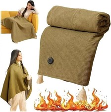 Portable Heated Shawl Wrap for Women, USB Rechargeable Heated Blanket Garden...