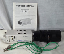 Videocamera a colori Hitachi VK-C370 con obiettivo zoom Canon TV V6 x 16 manuale