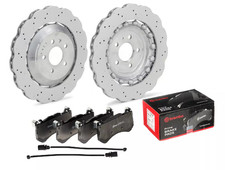 FOR AUDI RS6 RS7 2013 - 2018 FRONT BRAKE DISCS GENUINE SHW 390MM + BREMBO PADS