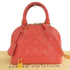 Bolso de hombro Louis Vuitton Alma BB M90259 monograma rosa rico unisex #TYB586