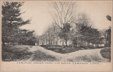 Lebanon Green From The South CT 1900s Albertype Fenn Annie King Postcard