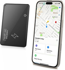 Wallet Tracker Card for Apple Find My, Ios Only Wireless Charging Rechargea...