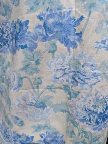 Vintage Liberty of London 1980s Blue Floral Shift Dress - Picture 3 of 11