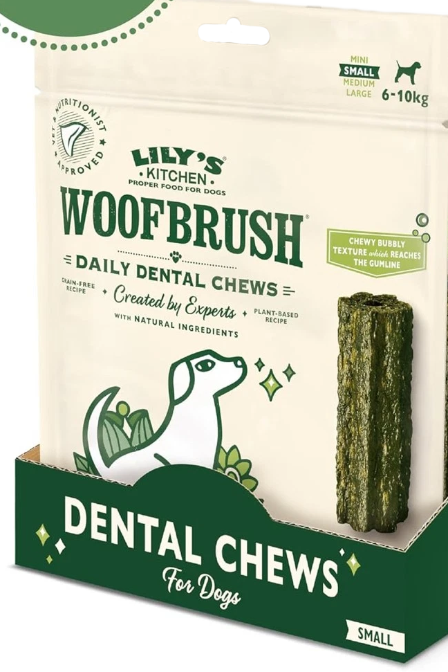 Lily’s Kitchen Woofbrush Dental Chews Small Dogs 7x22g Natural Teeth Care 05/26