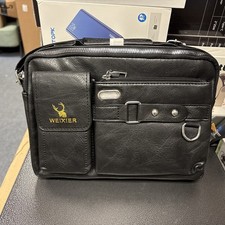 Weixier Mens Crossbody/ Shoulder Bag PU Faux Leather Blk