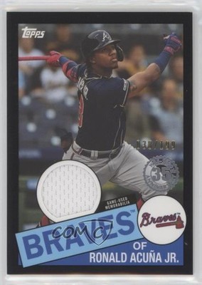 2020 Topps 1985 Topps Baseball Relics Black 38/199 Ronald Acuna Jr #85R-RA 00d2