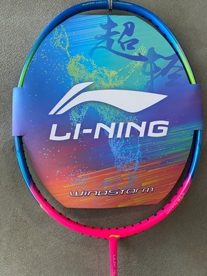 LI-NING Windstorm 72 S Badminton Racket Racquet G6 6U(72g) Blue