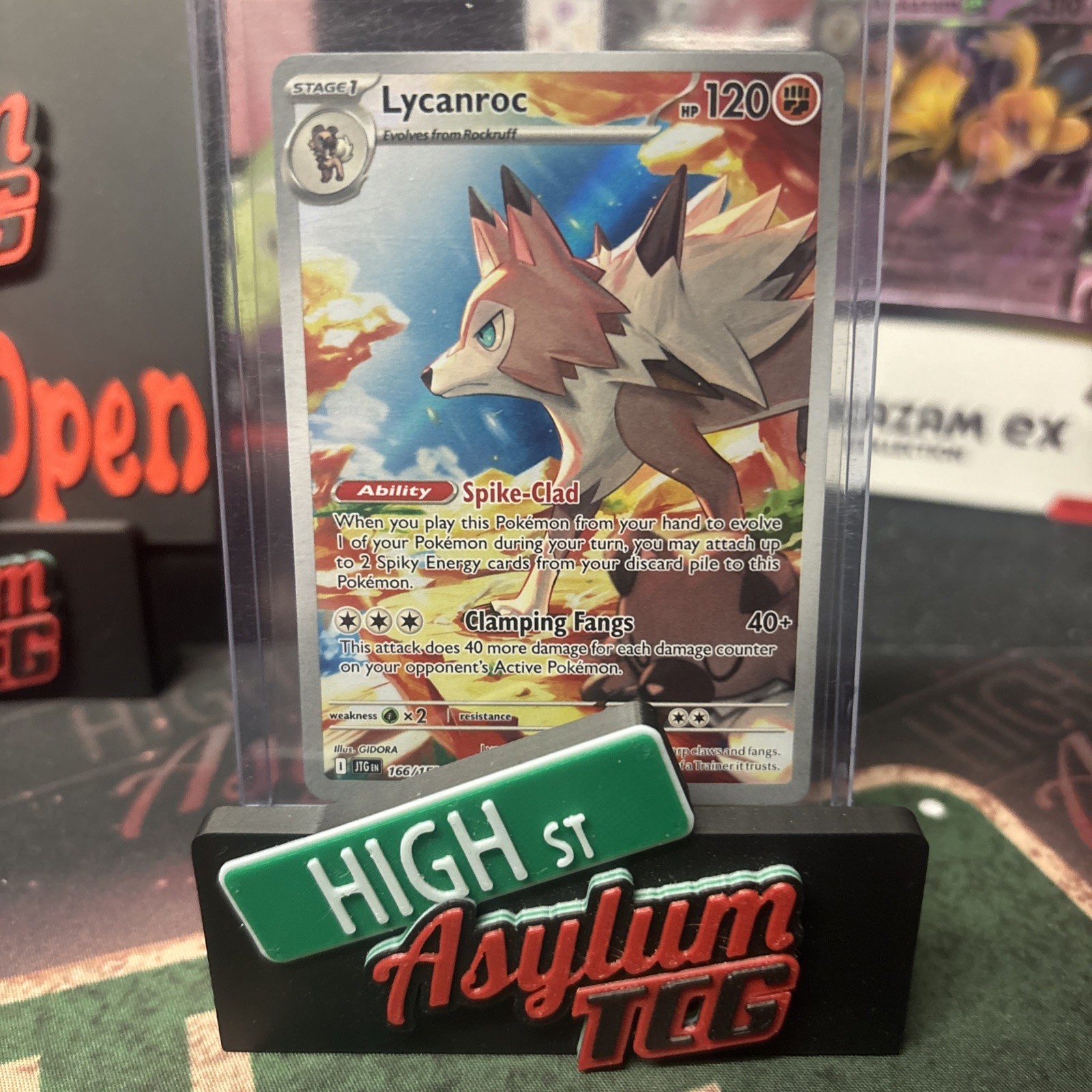 Lycanroc 166/159 Pokemon Sv09: Journey Together Holo Illustration Rare