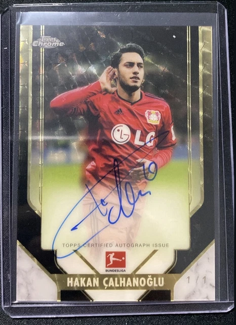 Topps Chrome Bundesliga Hakan Calhanoglu On Card Auto 1/1 Superior Superfractor