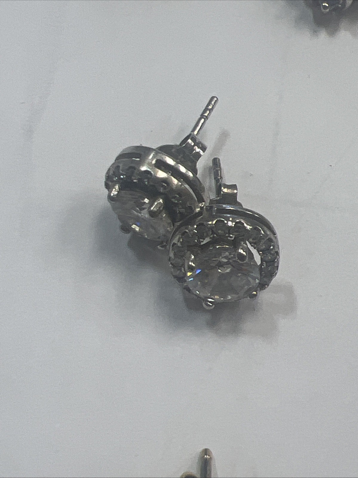 Sterling Silver .925 Multi Gemstone Dangle Hoop P… - image 9