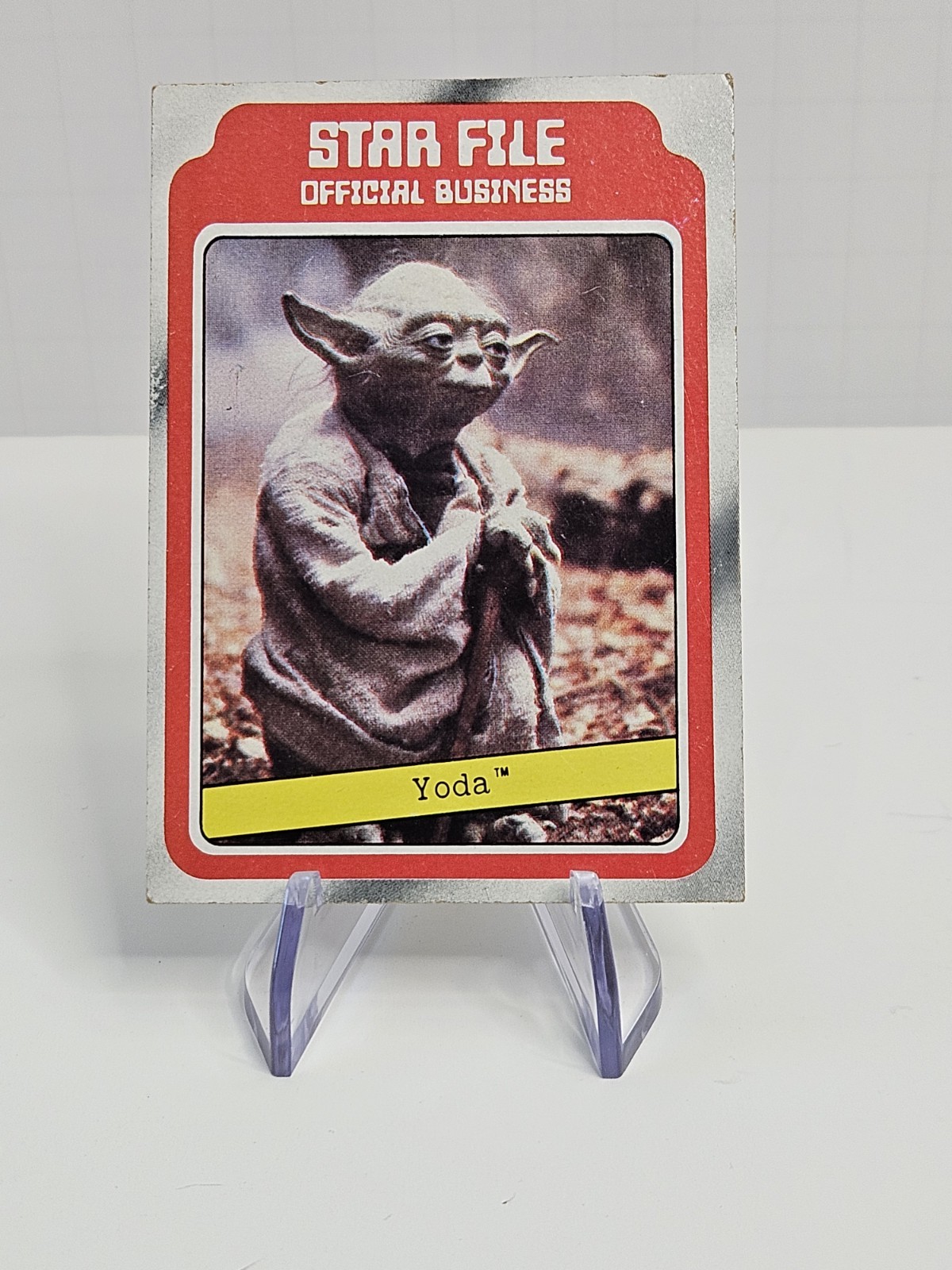 1980 Topps Star Wars Empire Strikes Back - Yoda #9 Star File