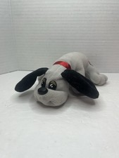 Vintage Tonka Pound Puppy Plush Toy Gray Dog with Black Ears 7 Inches