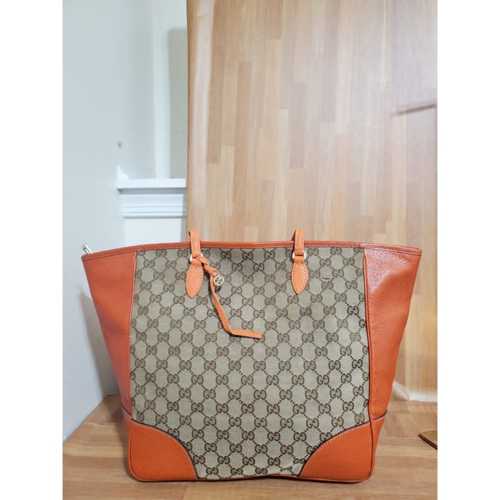 Authentic GUCCI Monogram Medium Bree Zippered Sho… - image 6