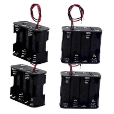 (Pack of 8 AA Battery Holder Case Box, 12V Volt Total 8 AA Battery 4*2 XAA 4