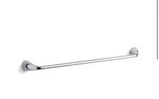Kohler K-37051-CP Alteo 24" Towel Bar, Polished Chrome