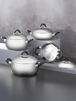 Hascevher Edelstahl Topfset 8-Teilig – Kochtopf Set FüR Alle Herdarten