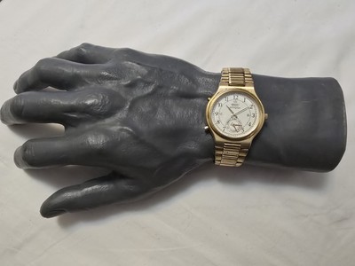 Vintage Seiko 8M25-8030 Gold Plated Chronograph Dancing Hands