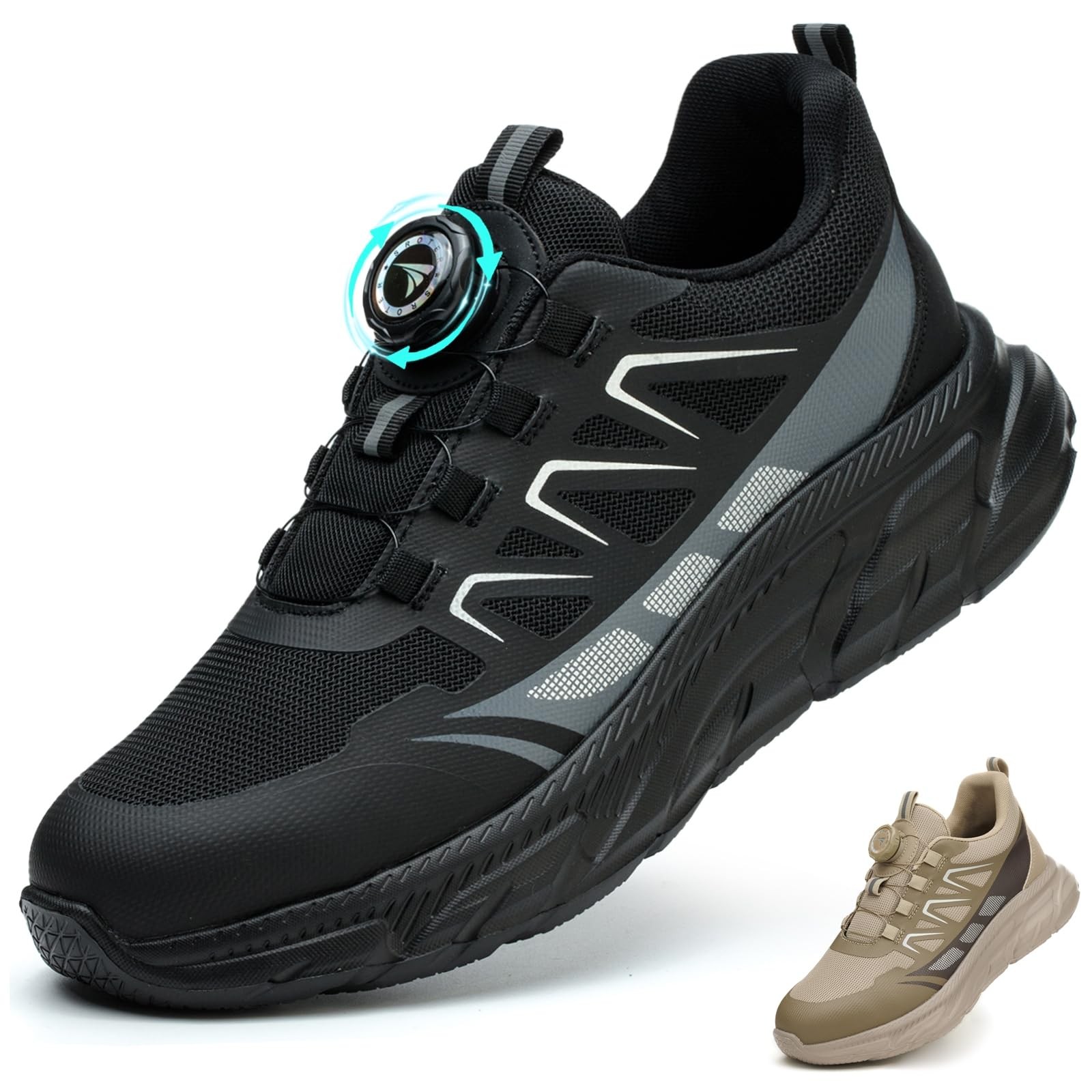 BAXIWUY Scarpe Antinfortunistiche Uomo Scarpe da Lavoro Donna Leggere (y1O)