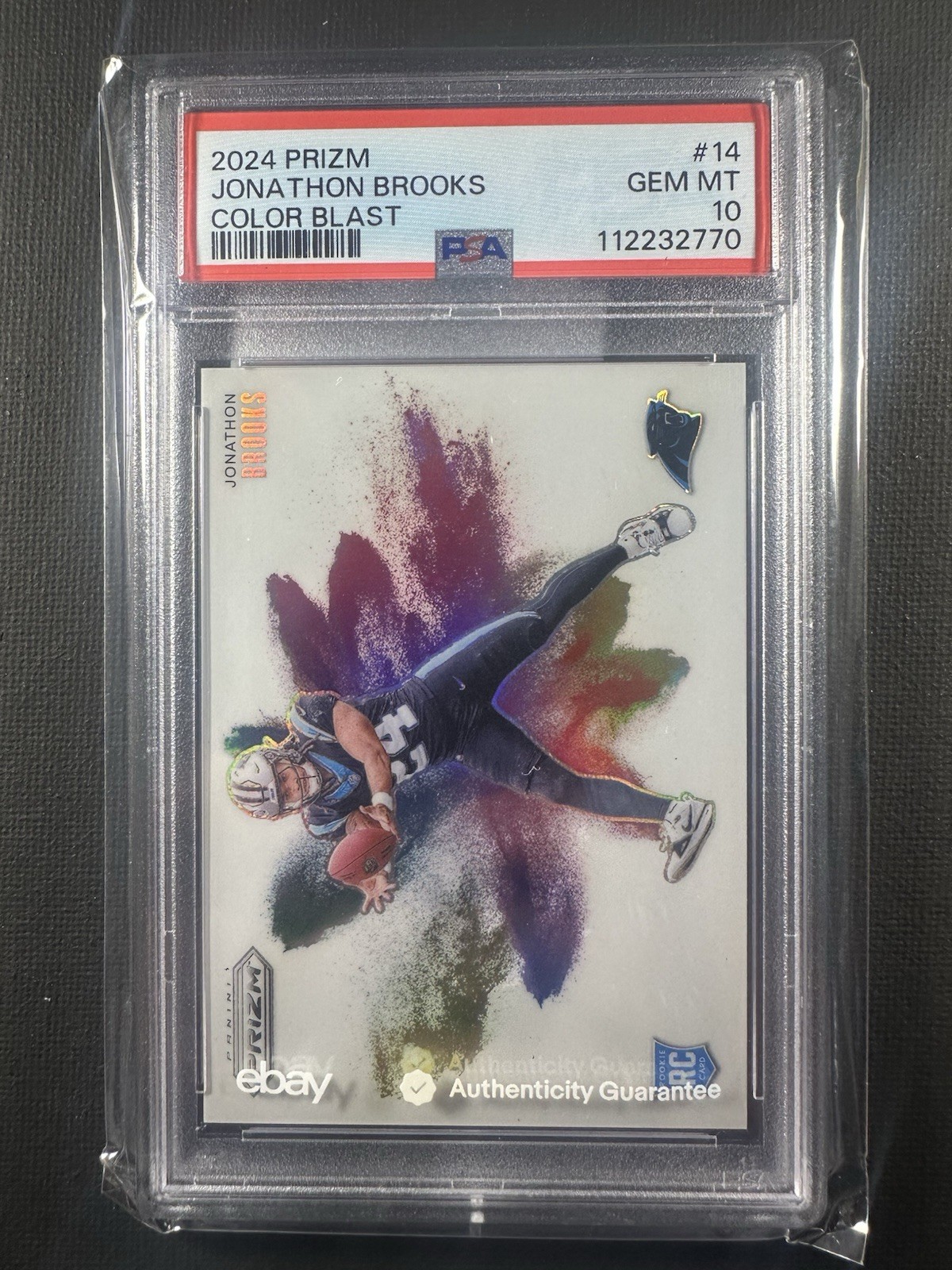 Jonathon Brooks Panini Prizm Color Blast #14 Base