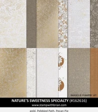 Stampin Up NATURE’S SWEETNESS Designer Series Paper 12x12 Full Pack DSP