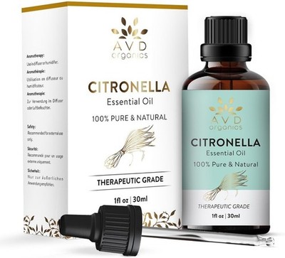 AVD Organics Ätherisches Citronella-Öl | 30ML | 100% reines Öl in th
