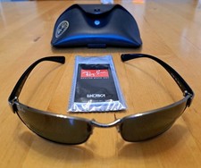 Ray Ban Sonnenbrille RB 3364 004 59□17 N3 Polarized Gunmetal Grün 