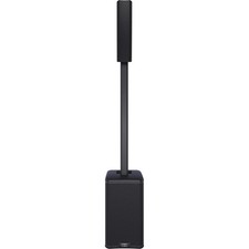 QSC KC12 Active 12" 3-Way Column Loudspeaker System with Bluetooth - Black