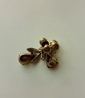 Vintage Signed Van Dell 12K Gold Filled Screw back Earrings Opal Glass Floral — photo 3