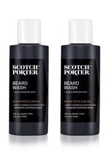 Lot Of TWO  Scotch Porter MOISTURIZING BEARD WASH Cleans Hydrates- 4 oz Ea