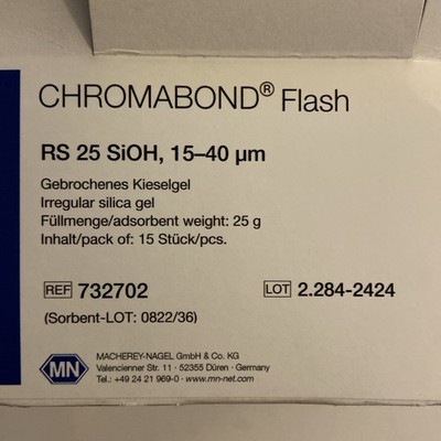 MACHEREY-NAGEL CHROMABOND Flash RS 25 SiOH Cartridges 25g, 15 pieces- REF 732702