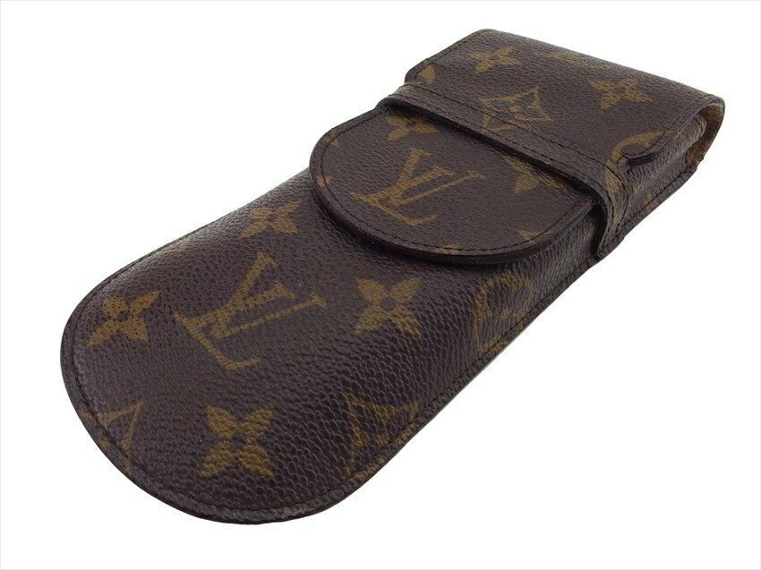 LOUIS VUITTON glasses case Brown beige Women M62970 Authentic
